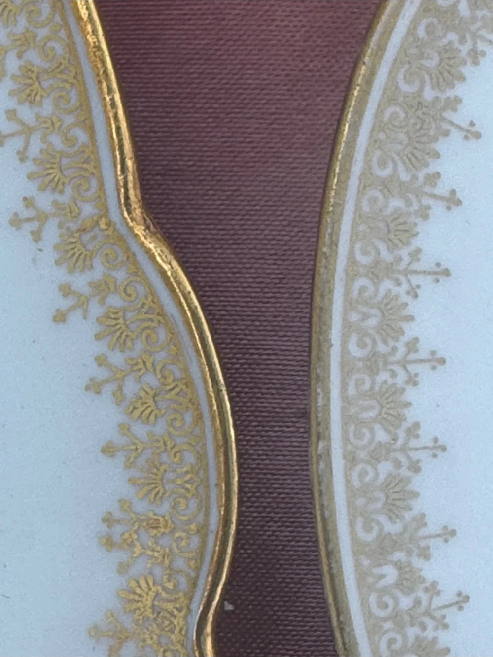 1890s Antique Limoges Bernardaud Gold Encrusted Salad Plates - Set of 4